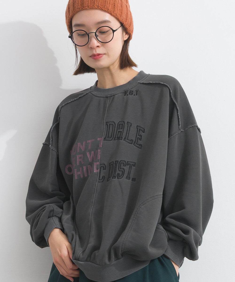 【iriey】雪花水洗針織 復古品牌字母 套頭衫 Japan E-Shop