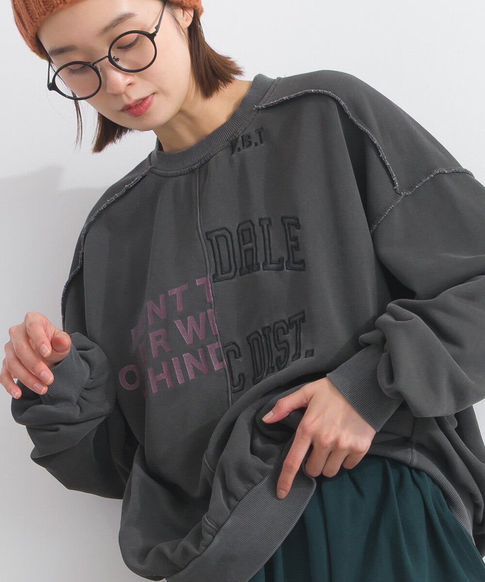 【iriey】雪花水洗針織 復古品牌字母 套頭衫 Japan E-Shop