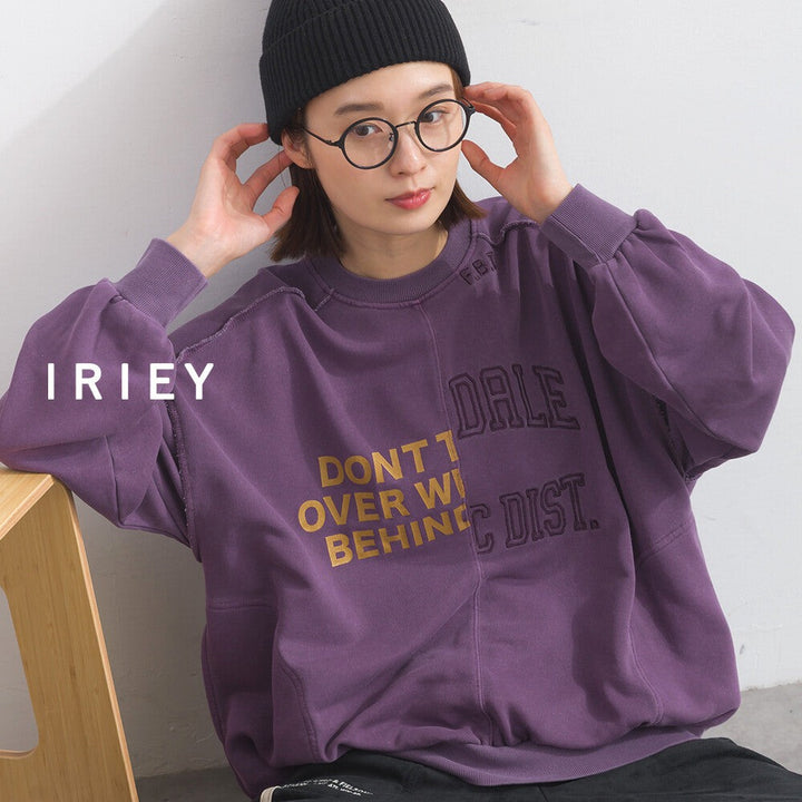 【iriey】雪花水洗針織 復古品牌字母 套頭衫 Japan E-Shop