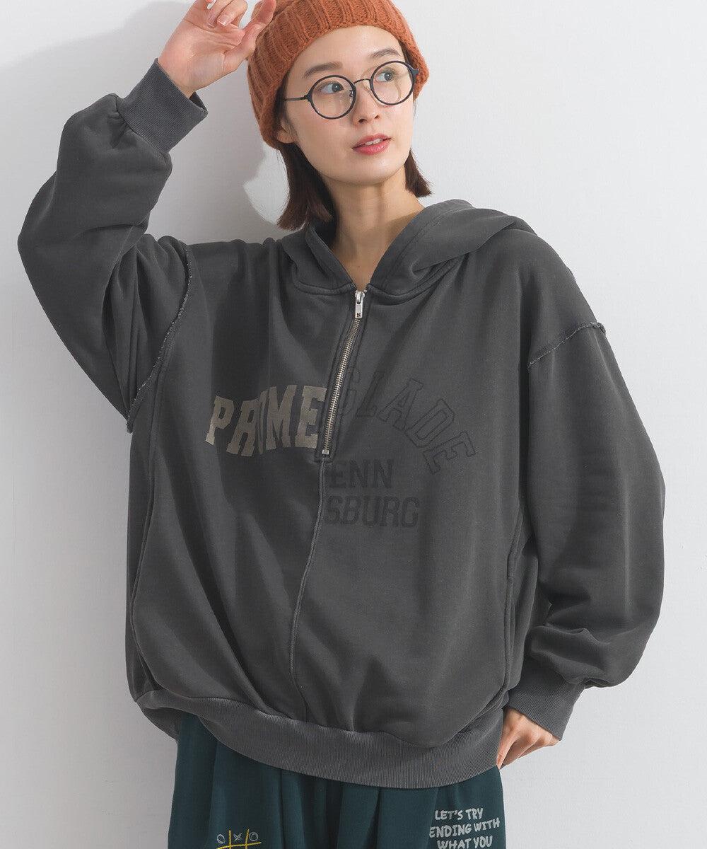 【iriey】復古改造風 厚刷毛 前拉鍊連帽外套 Japan E-Shop