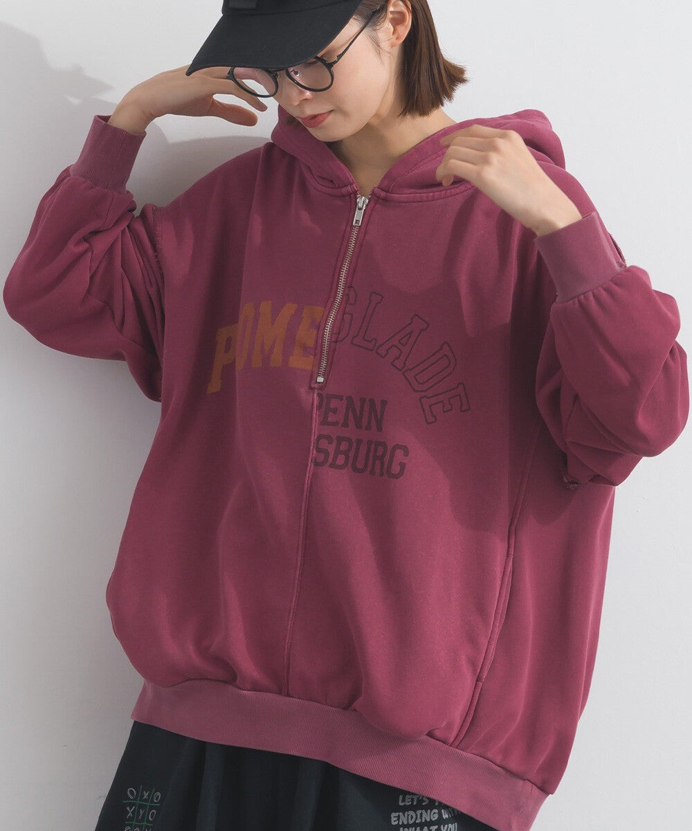 【iriey】復古改造風 厚刷毛 前拉鍊連帽外套 Japan E-Shop