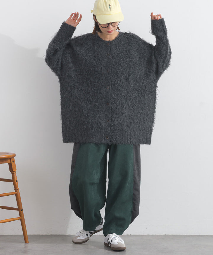 【iriey】大刺繡品牌字母 刷毛針織 雙面穿開衫 Japan E-Shop