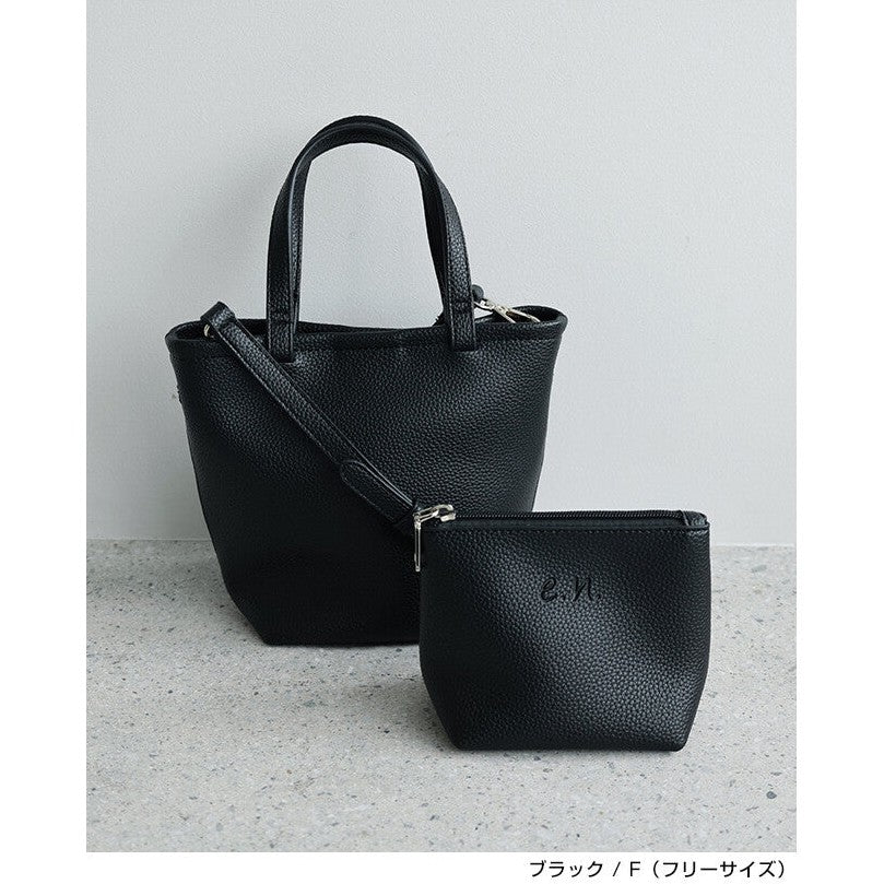 【evernavy】合成皮革兩用迷你托特包附小袋 Japan E-Shop