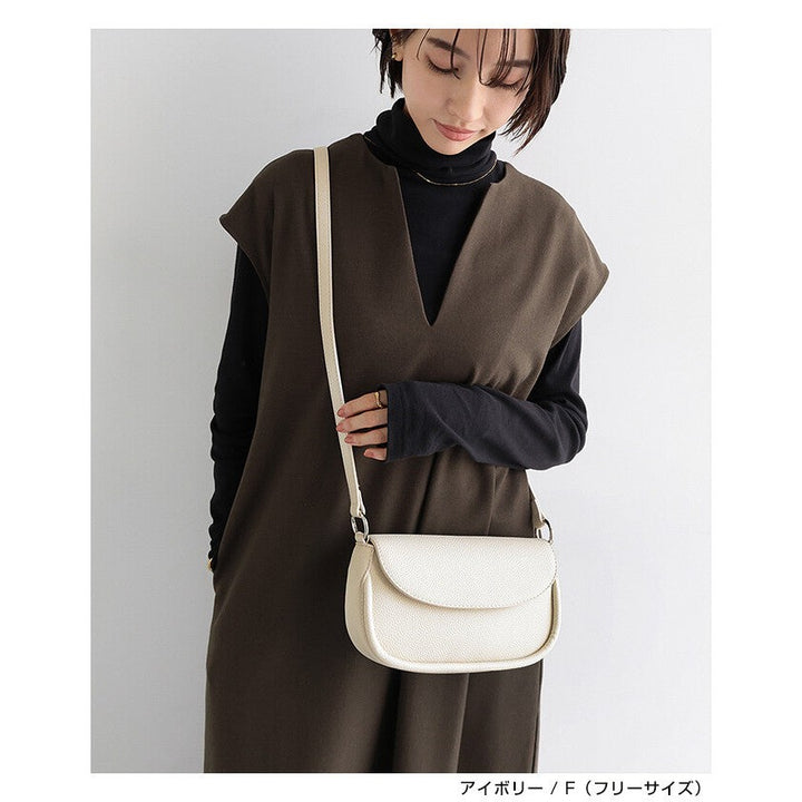 【evernavy】3用可拆式環形背帶仿皮肩背包 黑色 Japan E-Shop