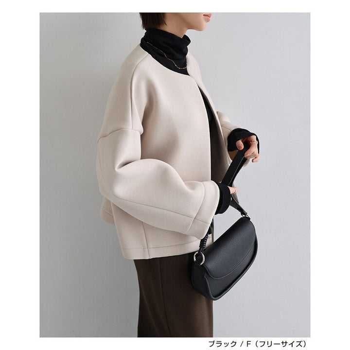 【evernavy】3用可拆式環形背帶仿皮肩背包 黑色 Japan E-Shop