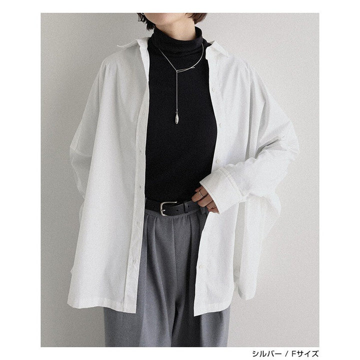 【evernavy】不對稱金屬吊飾項圈式項鍊 Japan E-Shop