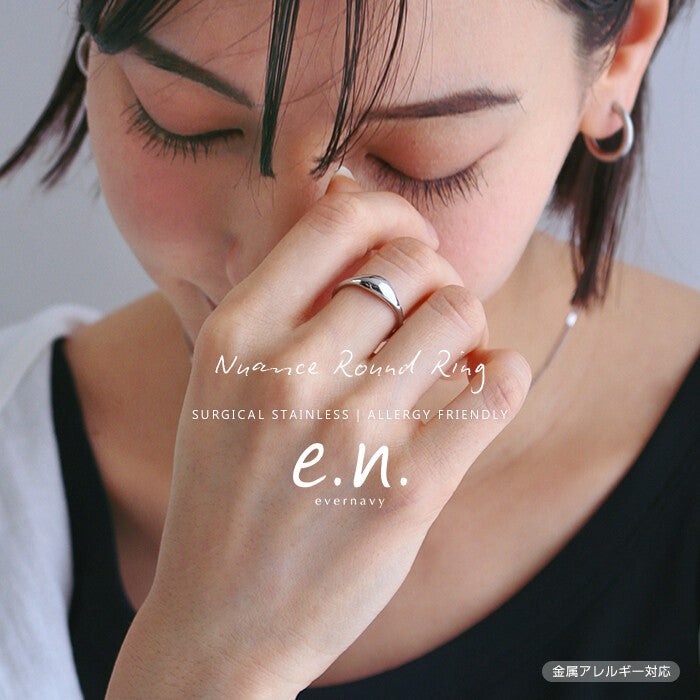 【evernavy】外科級不鏽鋼圓潤立體戒指 Japan E-Shop