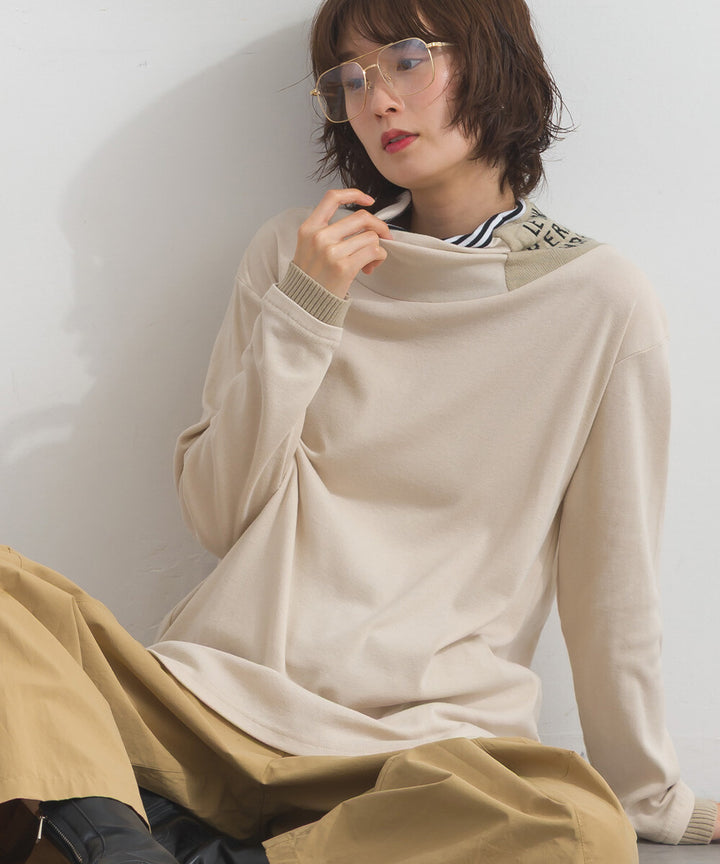 【iriey】品牌提花高領 長袖上衣 Japan E-Shop