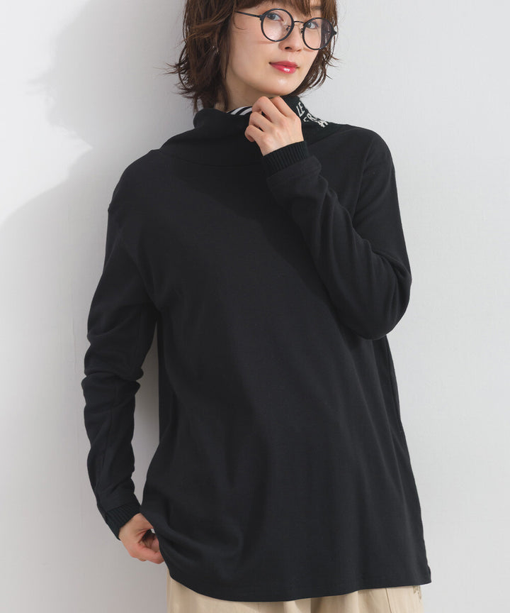 【iriey】品牌提花高領 長袖上衣 Japan E-Shop