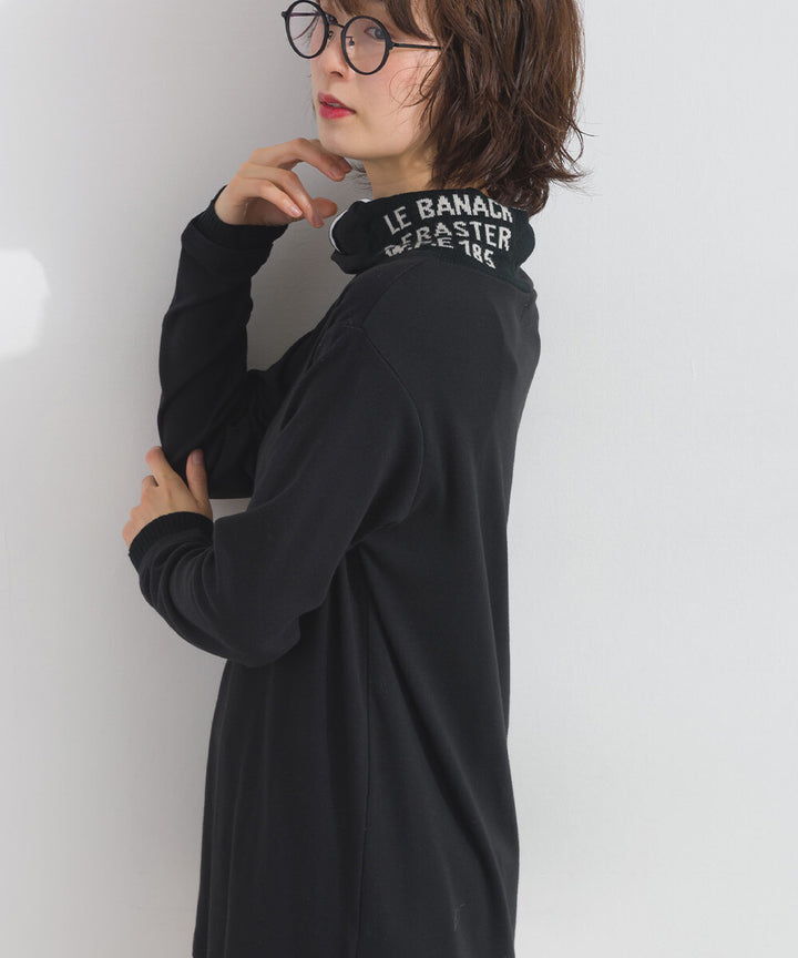 【iriey】品牌提花高領 長袖上衣 Japan E-Shop