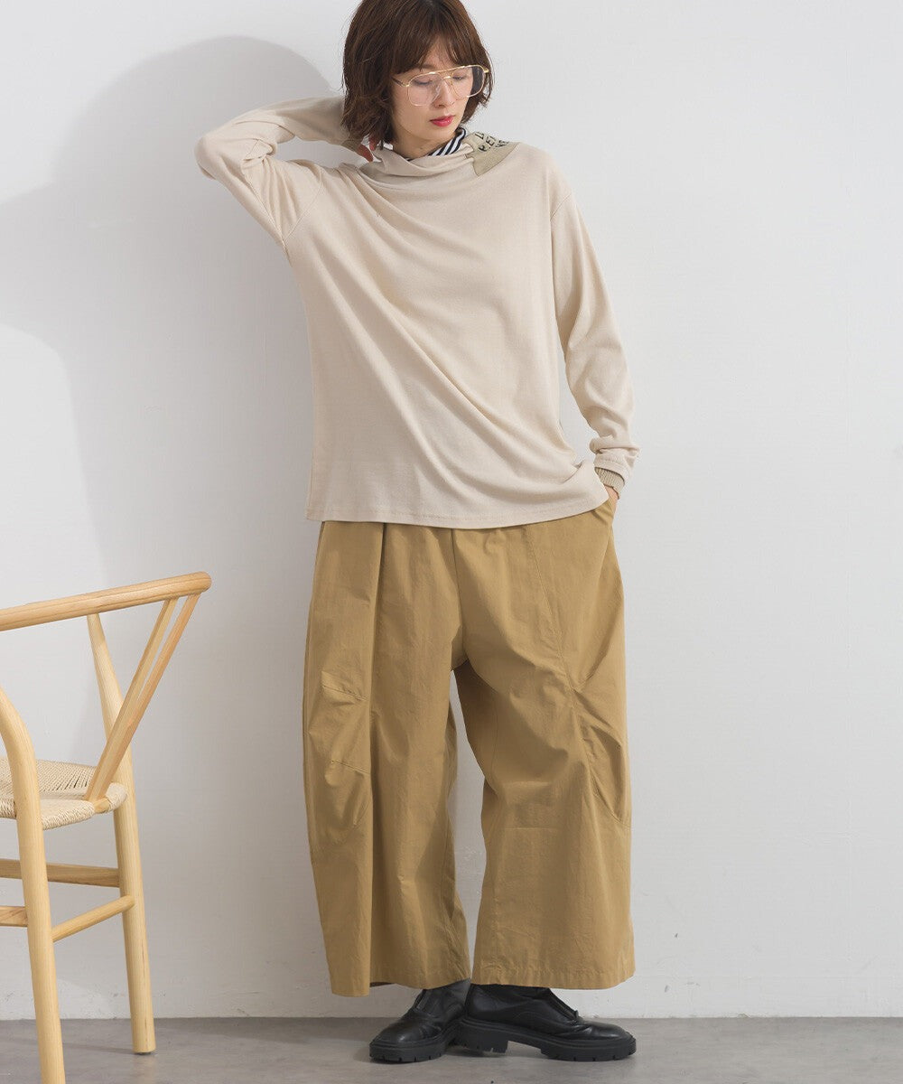 【iriey】品牌提花高領 長袖上衣 Japan E-Shop
