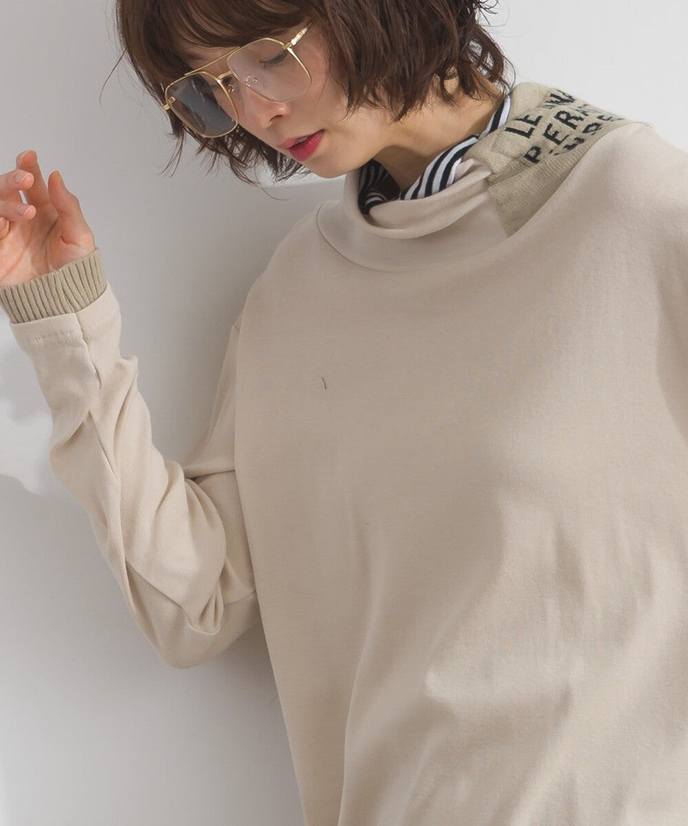 【iriey】品牌提花高領 長袖上衣 Japan E-Shop