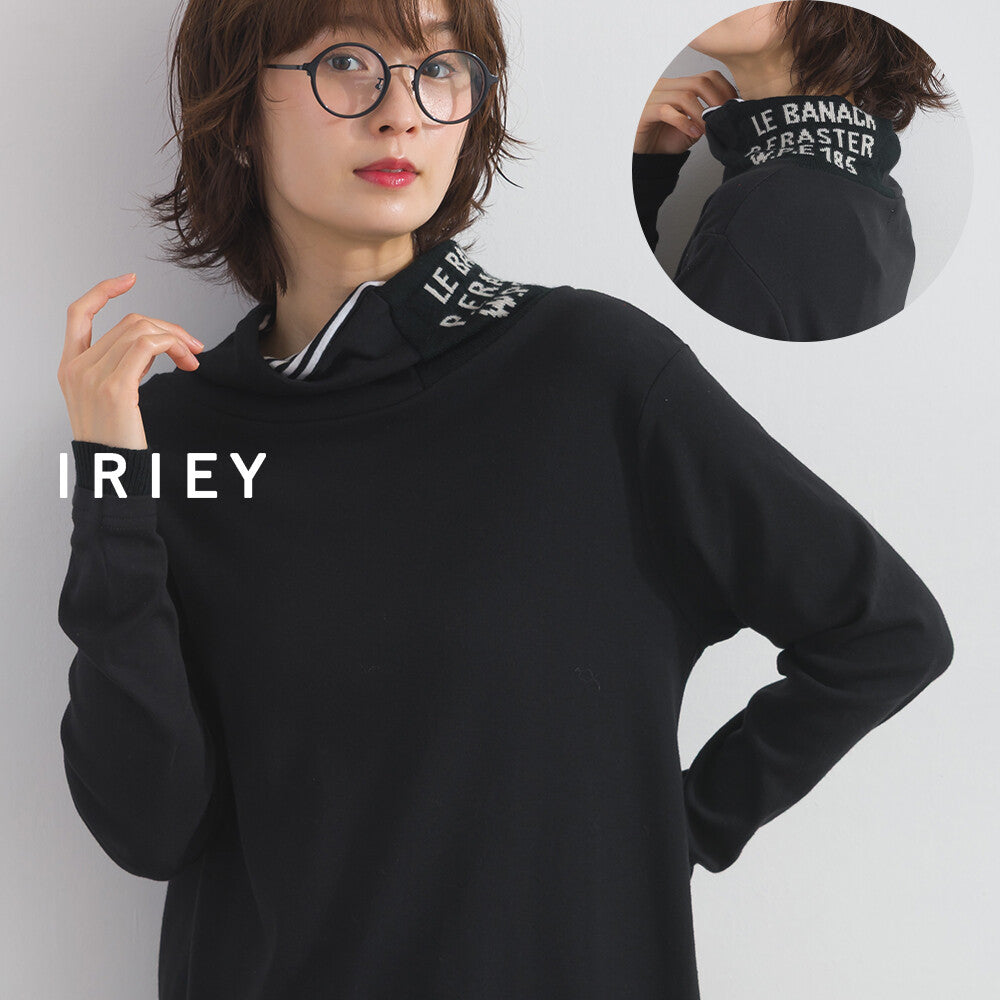 【iriey】品牌提花高領 長袖上衣 Japan E-Shop