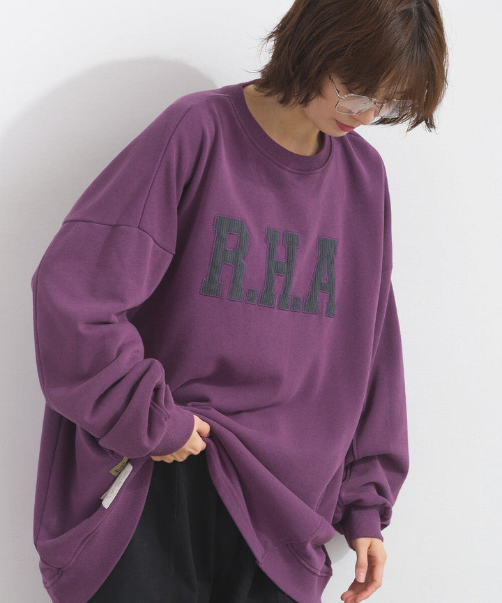 【iriey】品牌徽章 刷毛不規則長版上衣 Japan E-Shop