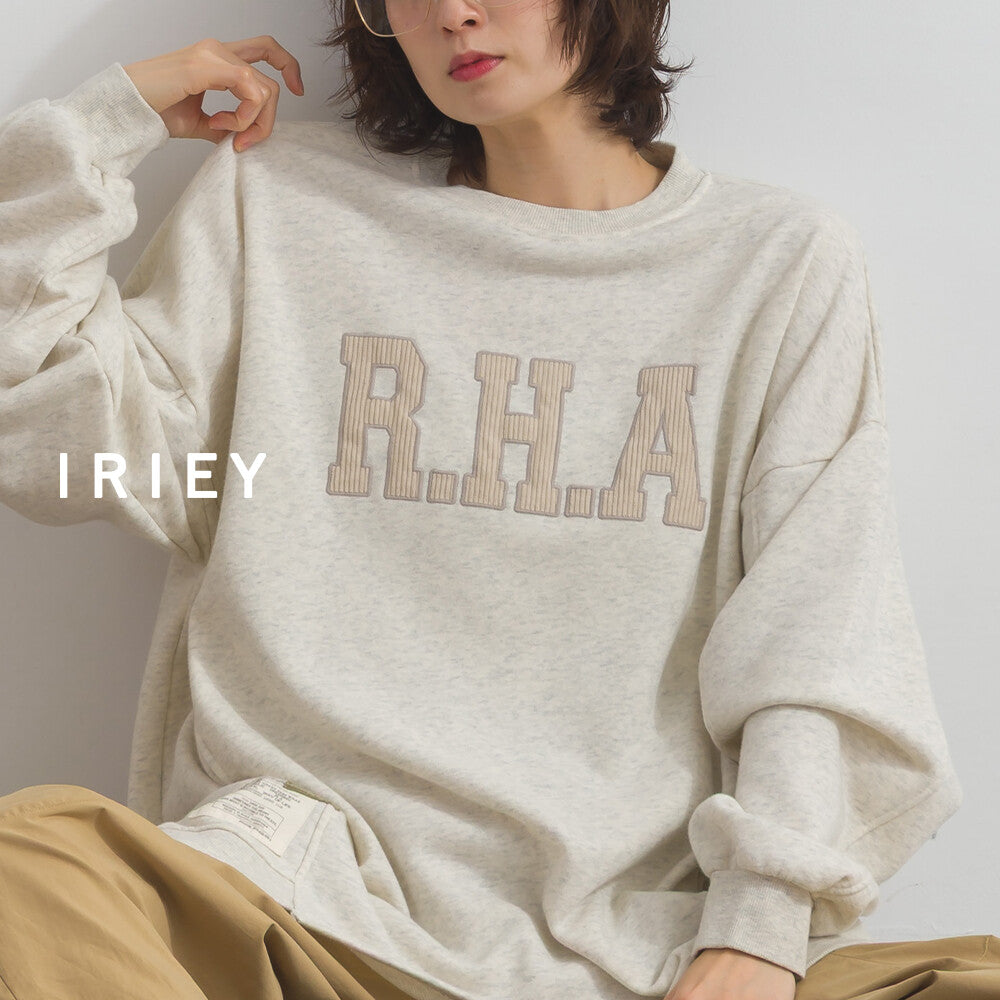 【iriey】品牌徽章 刷毛不規則長版上衣 Japan E-Shop