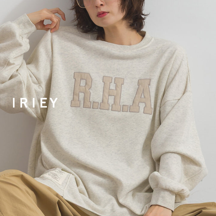 【iriey】品牌徽章 刷毛不規則長版上衣 Japan E-Shop