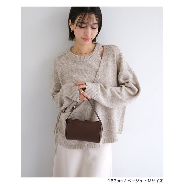 【evernavy】假兩件中針織長袖上衣 Japan E-Shop