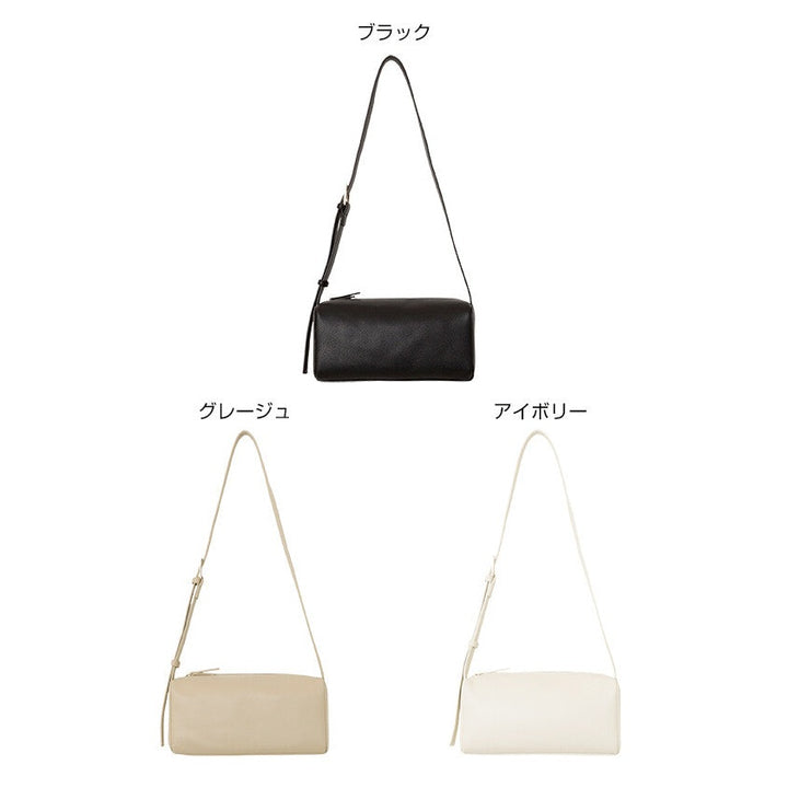【evernavy】壓紋合成皮革方形盒型肩背包 Japan E-Shop