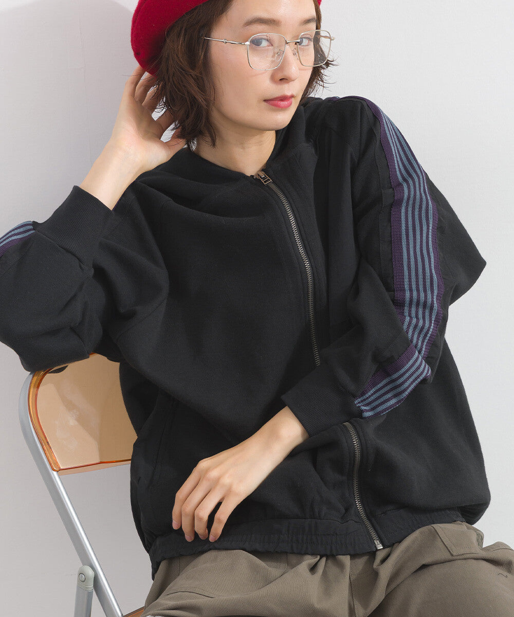 【iriey】手繪塗鴉印花牛仔 拉鍊連帽外套 Japan E-Shop
