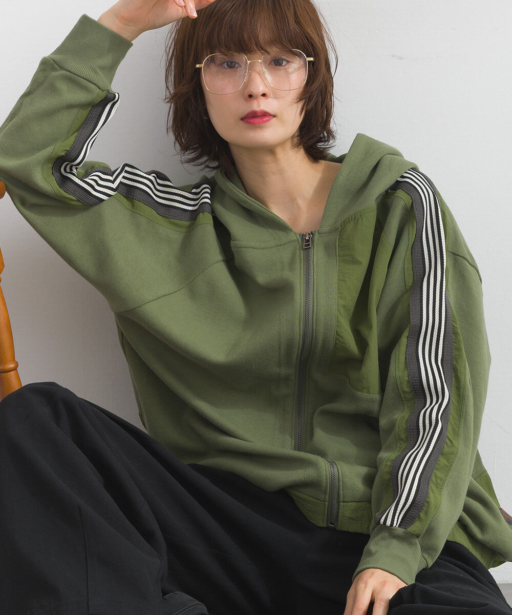 【iriey】手繪塗鴉印花牛仔 拉鍊連帽外套 Japan E-Shop