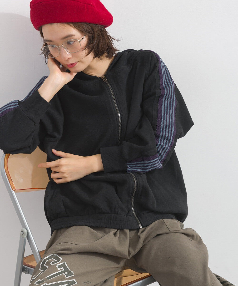【iriey】手繪塗鴉印花牛仔 拉鍊連帽外套 Japan E-Shop