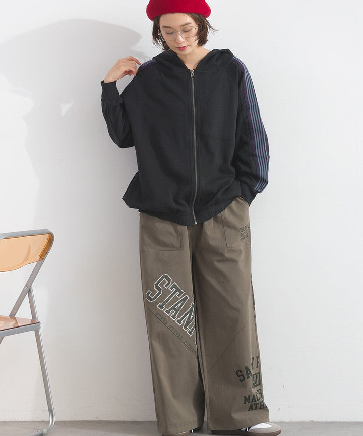 【iriey】手繪塗鴉印花牛仔 拉鍊連帽外套 Japan E-Shop