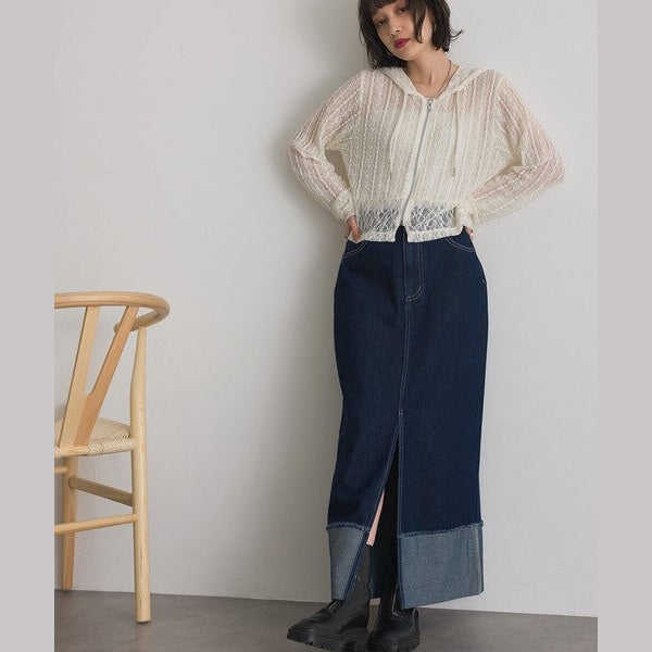 【春夏顯瘦首選】ELENCARE DUE 10oz 棉質牛仔繭型弧形寬褲 2026春夏新款 Japan E-Shop
