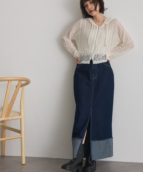 【春夏顯瘦首選】ELENCARE DUE 10oz 棉質牛仔繭型弧形寬褲 2026春夏新款 Japan E-Shop