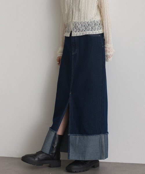 【春夏顯瘦首選】ELENCARE DUE 10oz 棉質牛仔繭型弧形寬褲 2026春夏新款 Japan E-Shop