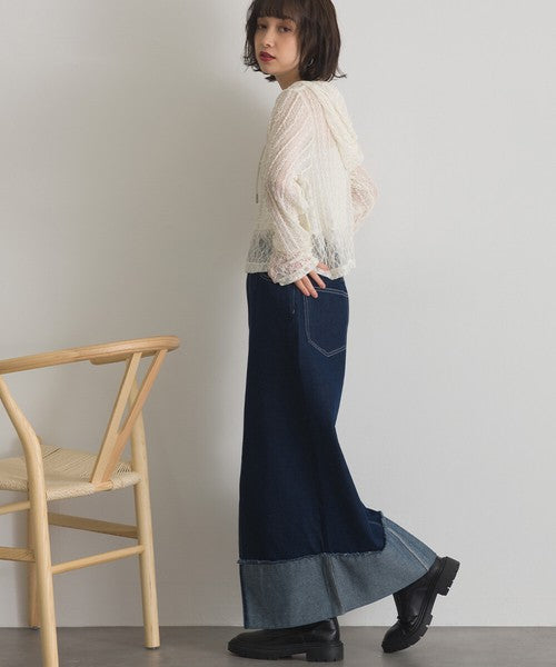 【春夏顯瘦首選】ELENCARE DUE 10oz 棉質牛仔繭型弧形寬褲 2026春夏新款 Japan E-Shop