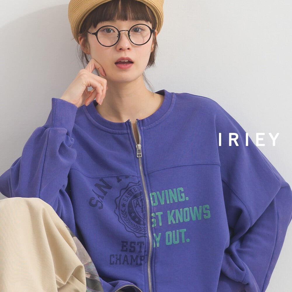 【iriey】磨砂水洗 改造風雙拉鍊 針織開衫 Japan E-Shop