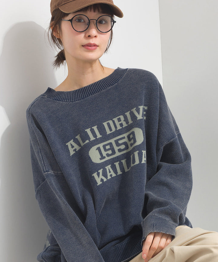 【iriey】品牌字母 磨砂水洗 雙面穿圓領針織開衫 Japan E-Shop