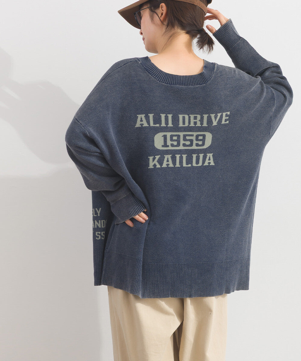 【iriey】品牌字母 磨砂水洗 雙面穿圓領針織開衫 Japan E-Shop