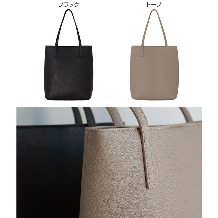 【evernavy】A4大容量仿皮托特包 13吋筆電隔層 Japan E-Shop