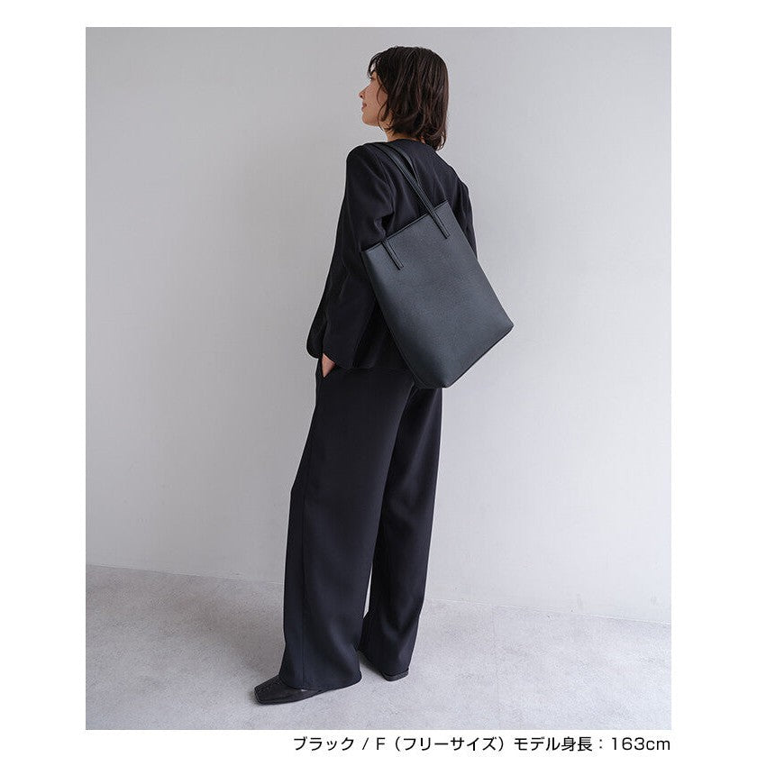【evernavy】A4大容量仿皮托特包 13吋筆電隔層 Japan E-Shop