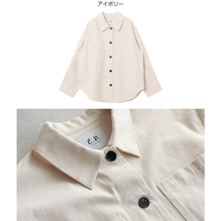 【evernavy】純棉斜紋長袖襯衫外套 Japan E-Shop