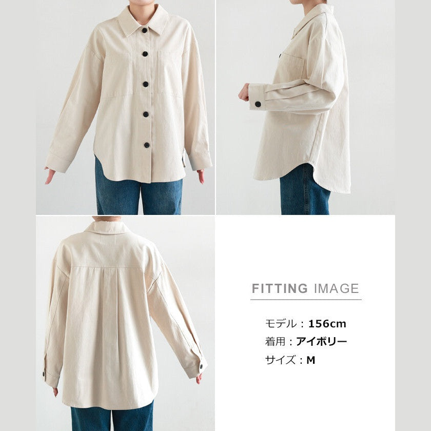 【evernavy】純棉斜紋長袖襯衫外套 Japan E-Shop