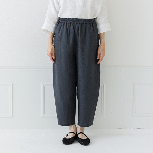 【crea delice】亞麻彈性腰氣球長褲 Japan E-Shop