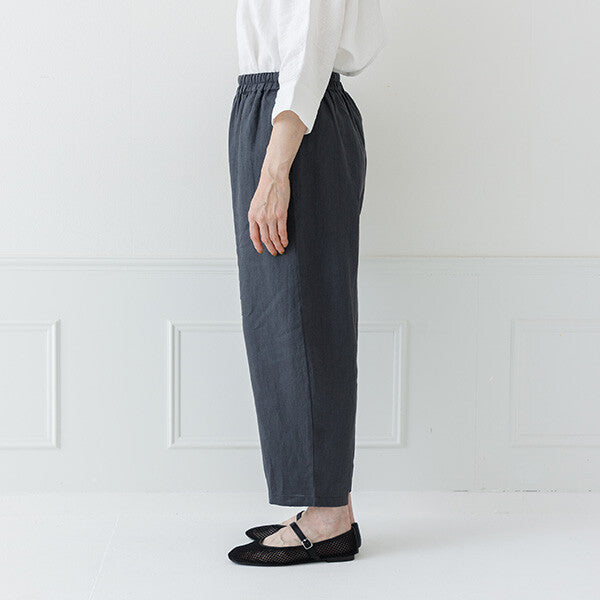 【crea delice】亞麻彈性腰氣球長褲 Japan E-Shop