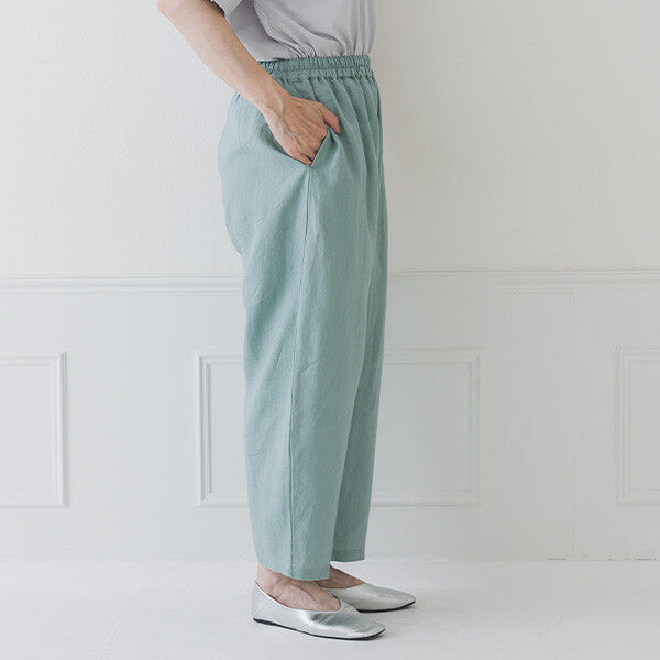 【crea delice】亞麻彈性腰氣球長褲 Japan E-Shop