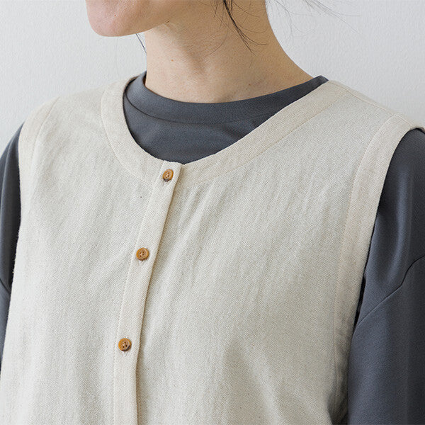 【crea delice】棉麻刺繡蕾絲拼接背心 Japan E-Shop