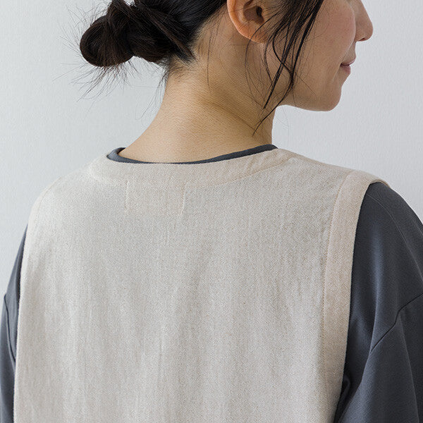 【crea delice】棉麻刺繡蕾絲拼接背心 Japan E-Shop