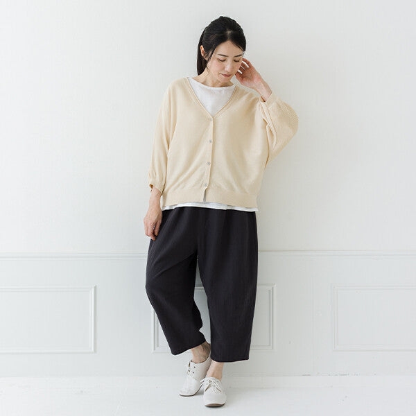 【crea delice】亞麻感蝙蝠袖針織外套 Japan E-Shop