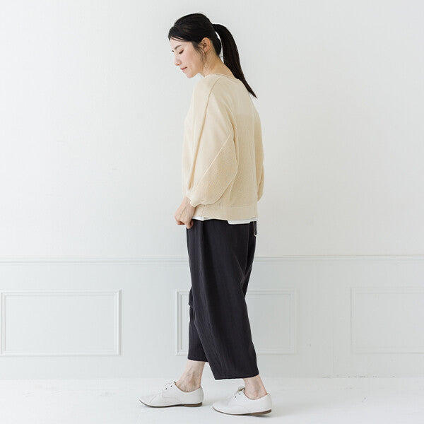 【crea delice】亞麻感蝙蝠袖針織外套 Japan E-Shop