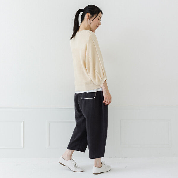 【crea delice】亞麻感蝙蝠袖針織外套 Japan E-Shop
