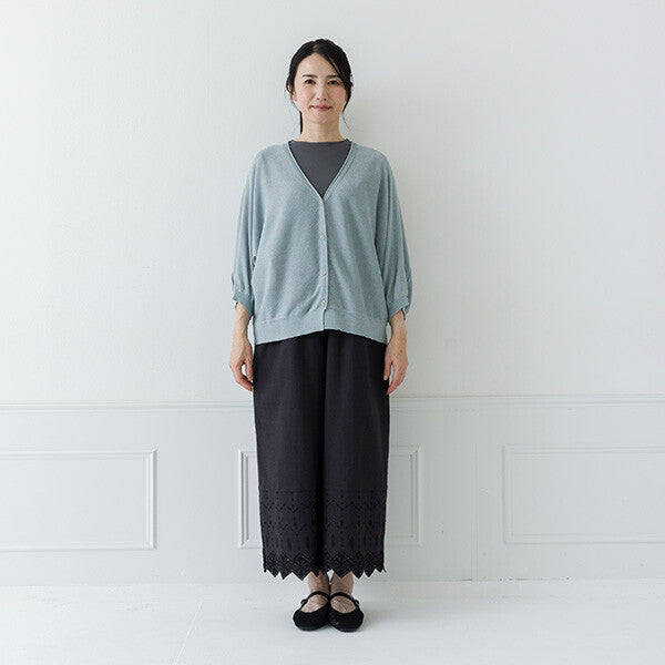【crea delice】亞麻感蝙蝠袖針織外套 Japan E-Shop