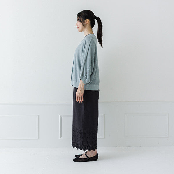 【crea delice】亞麻感蝙蝠袖針織外套 Japan E-Shop