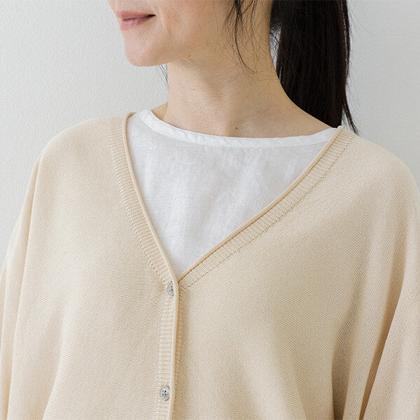 【crea delice】亞麻感蝙蝠袖針織外套 Japan E-Shop