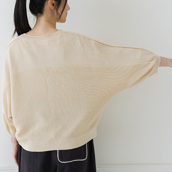 【crea delice】亞麻感蝙蝠袖針織外套 Japan E-Shop