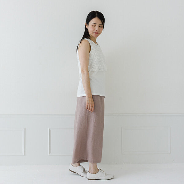 【crea delice】純棉蕾絲拼接背心 Japan E-Shop